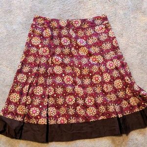 Size 4 Floral Ann Taylor Loft skirt